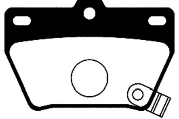 KAVO PARTS stabdžių trinkelių rinkinys, diskinis stabdys BP-9066